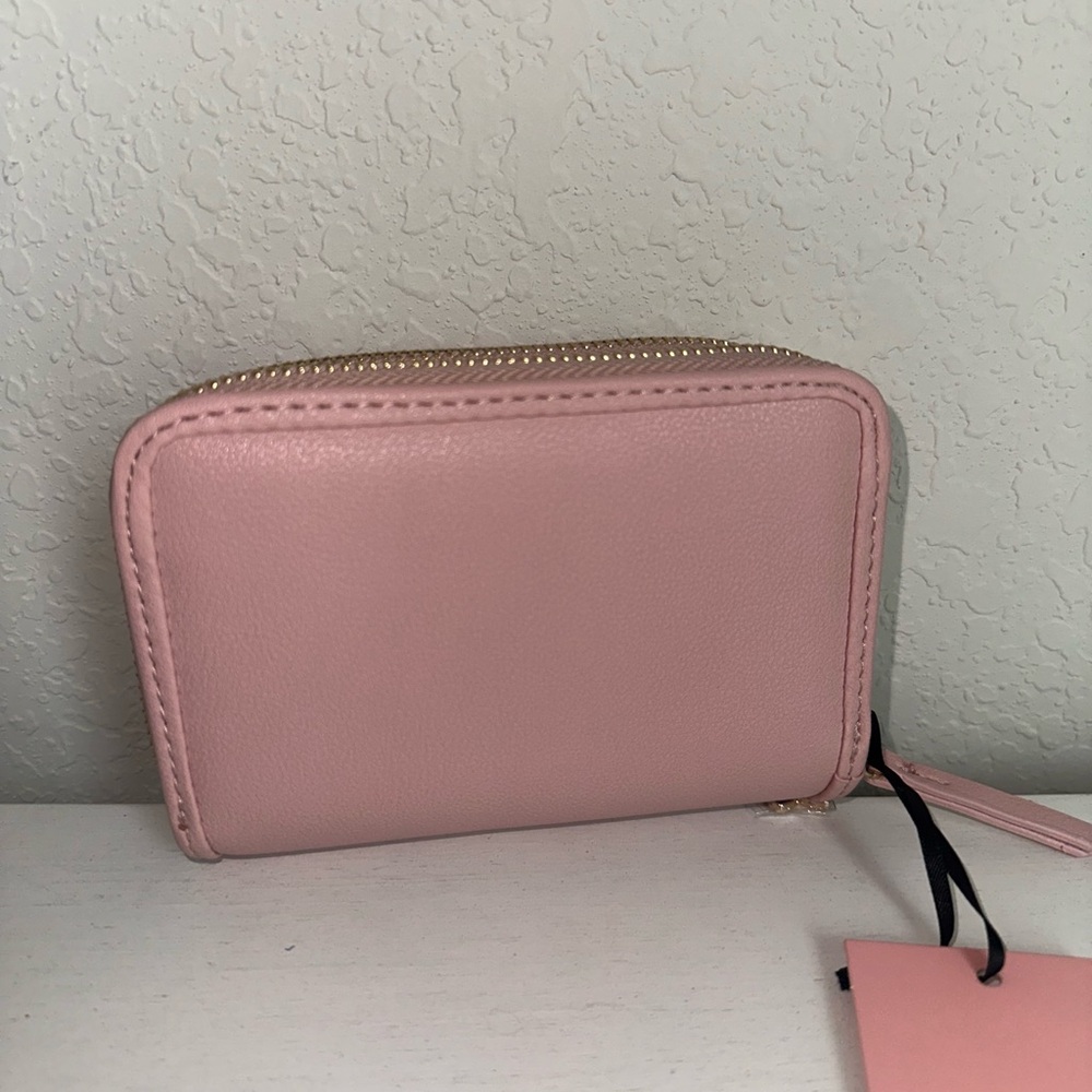 Juicy Couture Pink Diamond Wing It Double Medium Zip Around Wallet - Picture 4 of 4